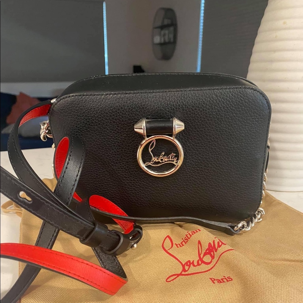 Christian louboutin rubylou mini black leather